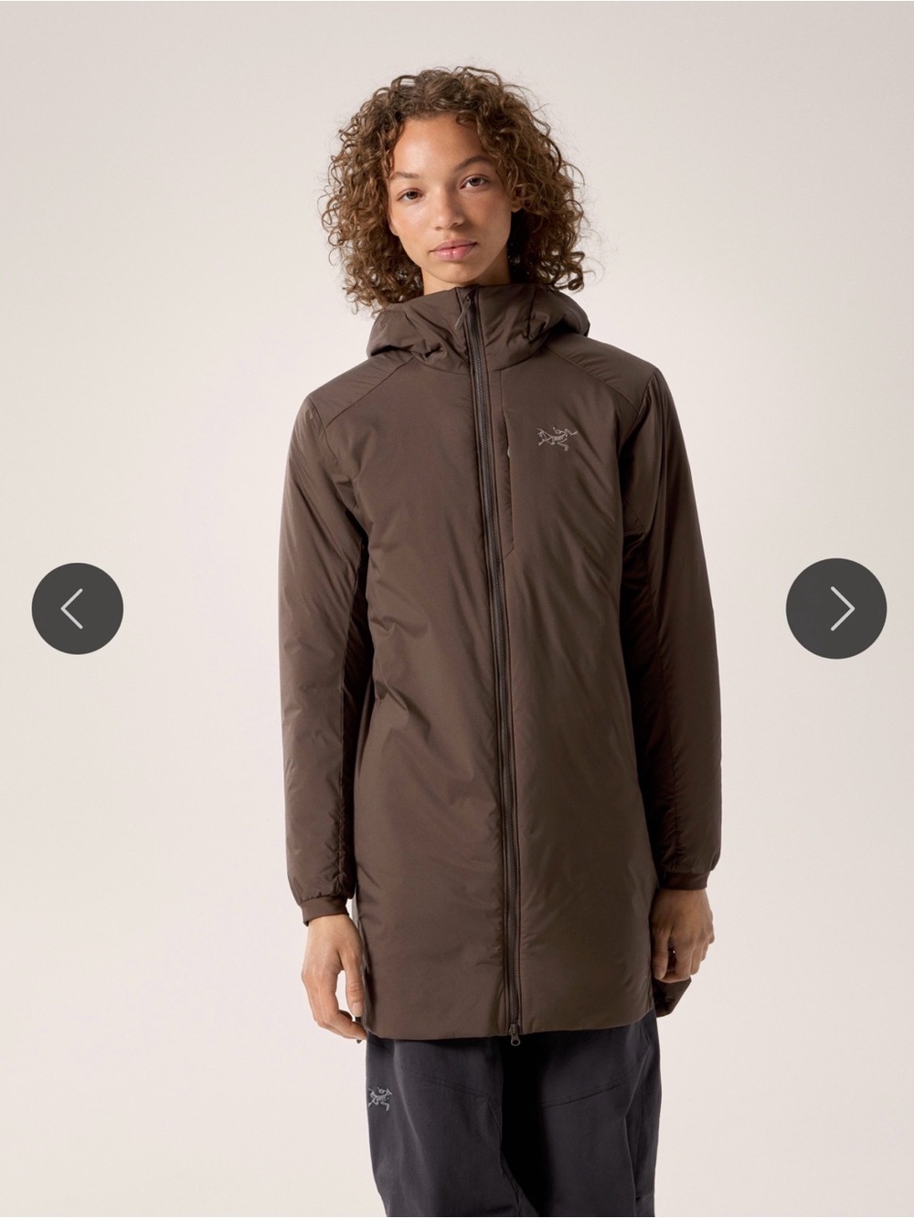 Arc'teryx Women's Insulated Hooded Puffer Coat - Brown